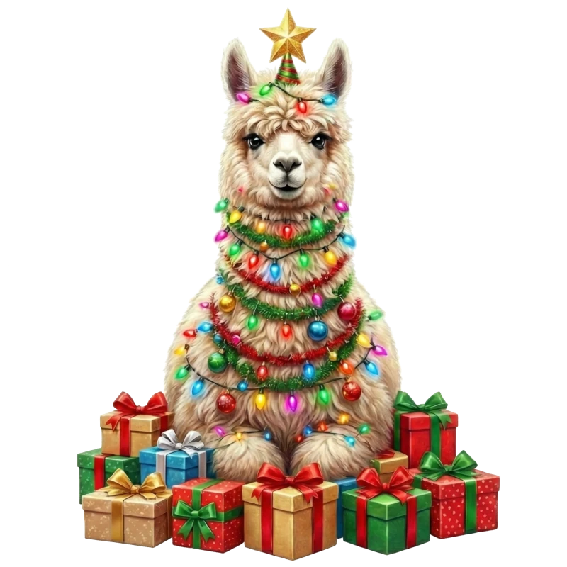 Vánoční lama